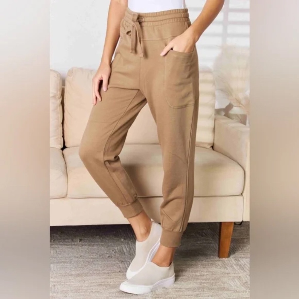 Risen Brand Tan Cargo Jogger Sweatpants